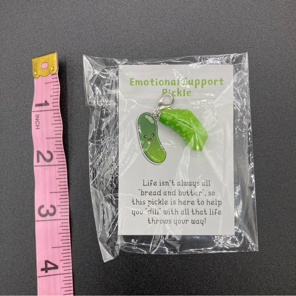 Emotional Support Pickle Keychain - Picture 4 of 6
